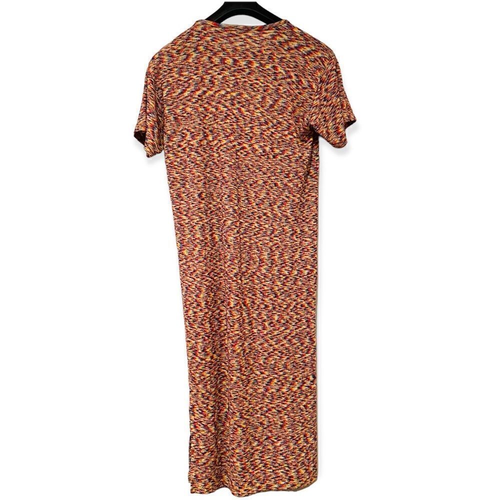 Aegean Multicolored Terry Cloth Split Dress Size Medium - Picture 2 of 5